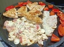 Изображение товара Круглый камень гриль с выемкой диаметром 50 см